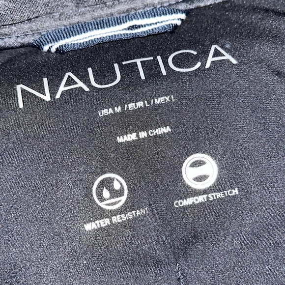 NAUTICA PUFFER JACKET SIZE MEDIUM WATER RESISTANT GRAY - Picture 3 of 4